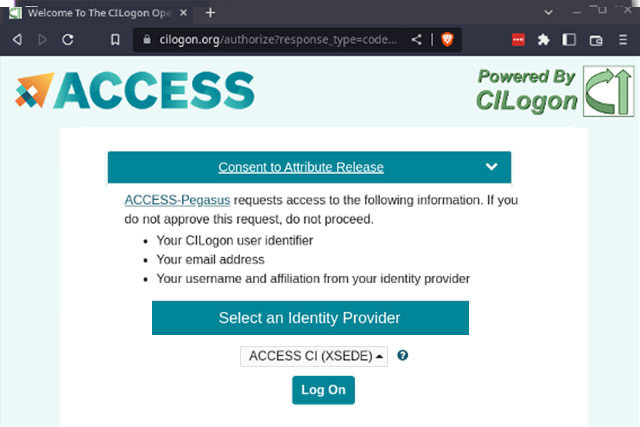 Login to ACCESS